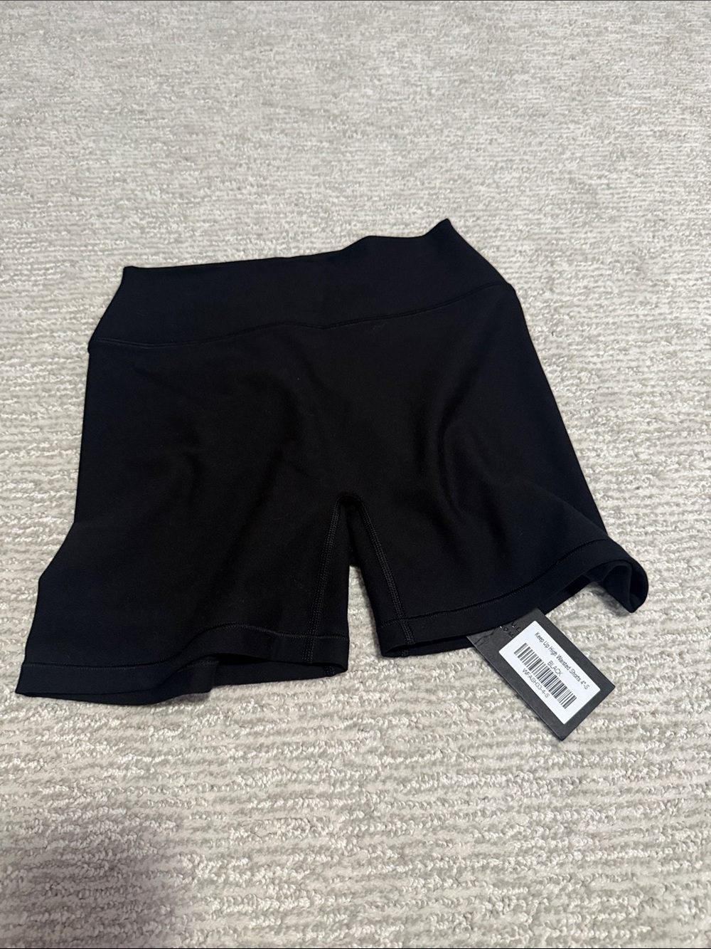 White Fox Boutique Black High-Rise Bike Shorts
